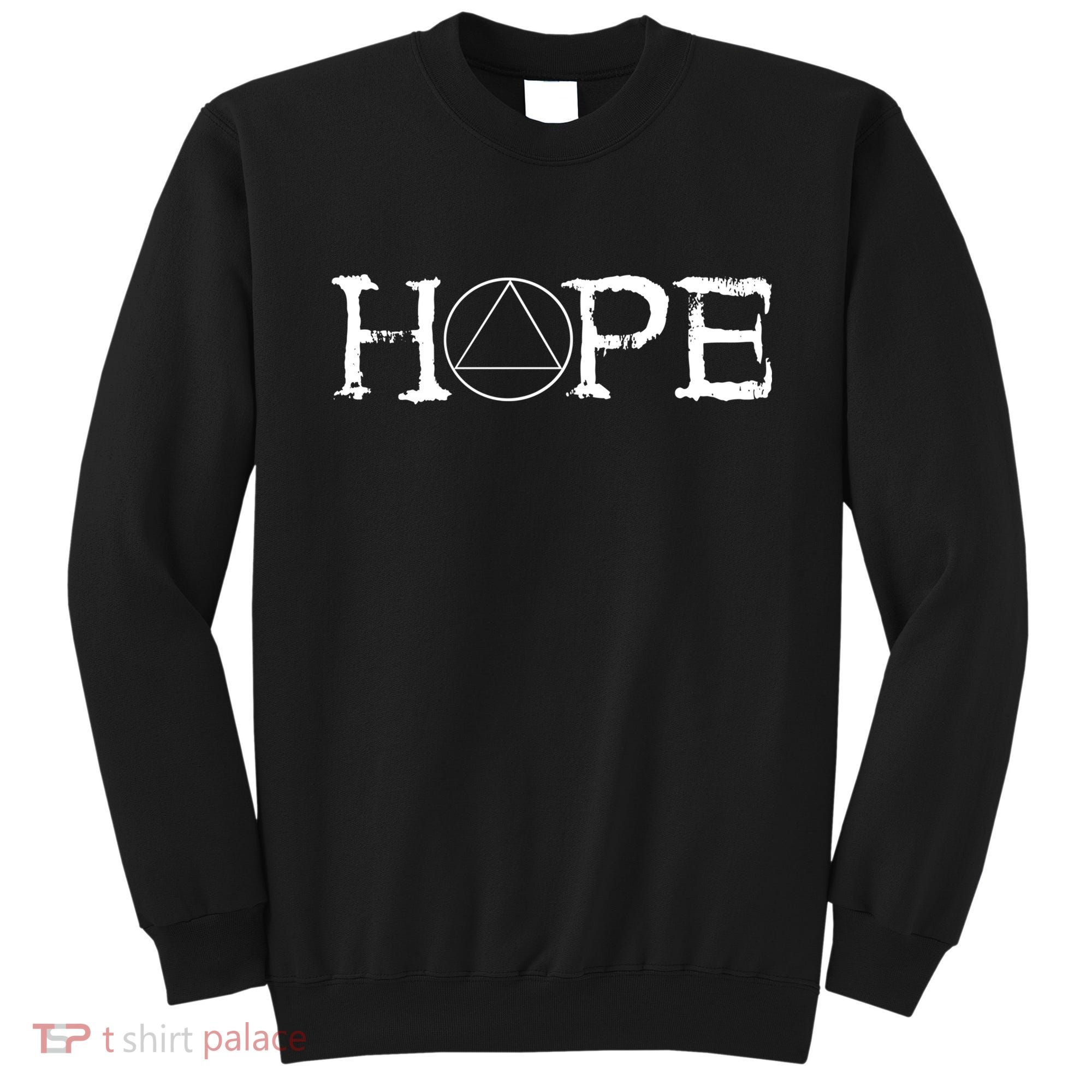 Sobriety Hope Recovery Alcoholic Sober Recover Aa Support Cool Gift Sweatshirt