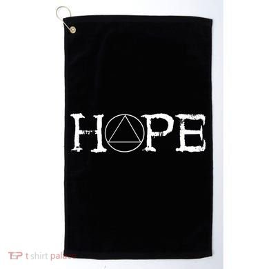 Sobriety Hope Recovery Alcoholic Sober Recover Aa Support Cool Gift Golf Towel