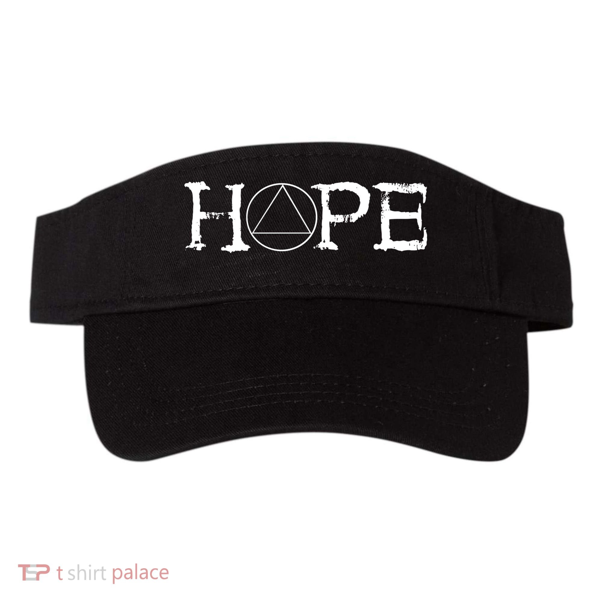 Sobriety Hope Recovery Alcoholic Sober Recover Aa Support Cool Gift Visor