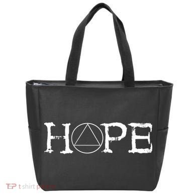Sobriety Hope Recovery Alcoholic Sober Recover Aa Support Cool Gift Tote Bag