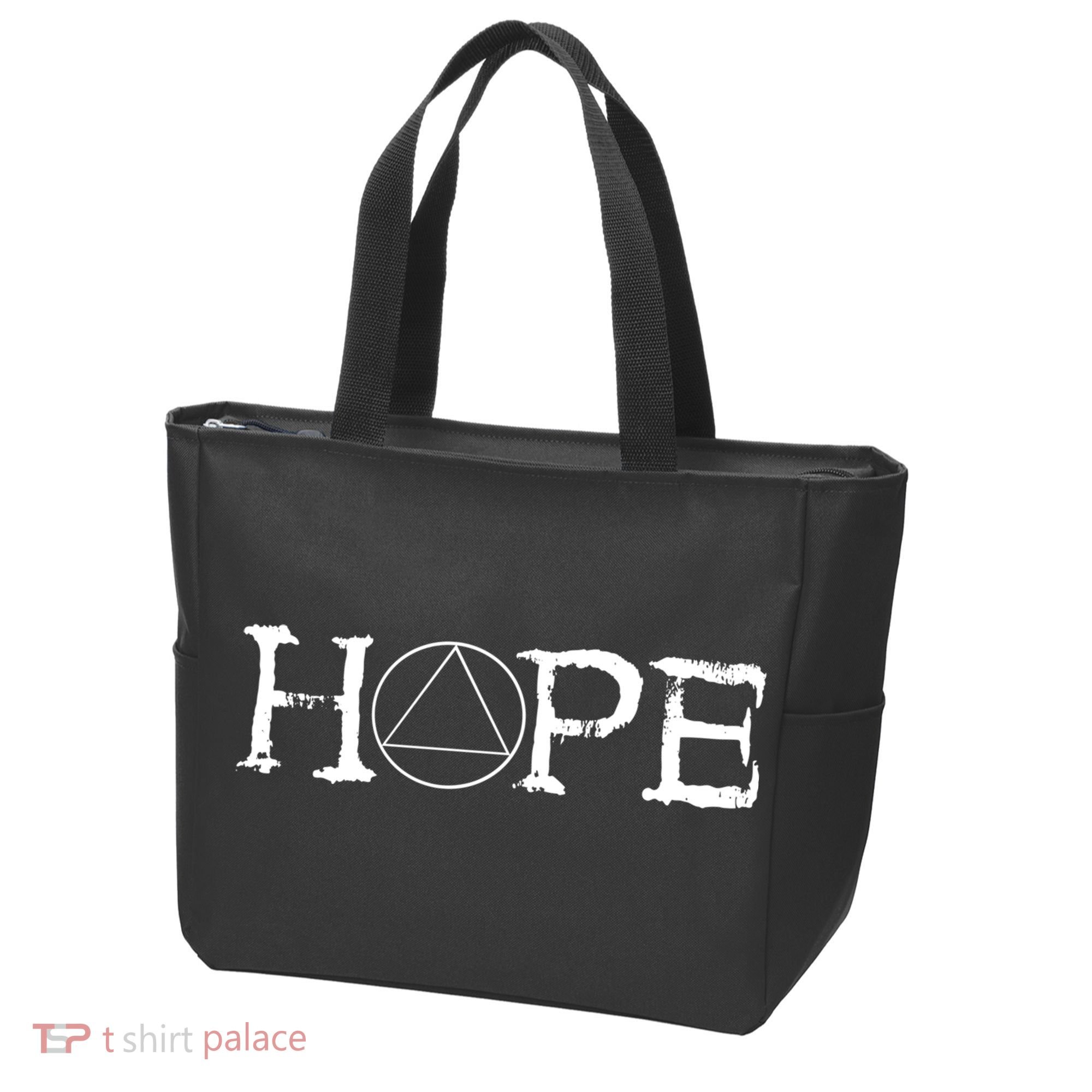 Sobriety Hope Recovery Alcoholic Sober Recover Aa Support Cool Gift Tote Bag