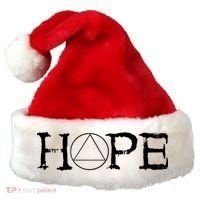 Sobriety Hope Recovery Alcoholic Sober Recover Aa Support Cool Gift Santa Hat thumb 0