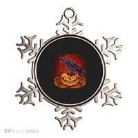 Spooky Halloween Raven Crow Jacklantern Pumpkin Ornament thumb 0