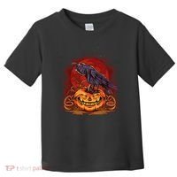 Spooky Halloween Raven Crow Jacklantern Pumpkin Toddler T-Shirt thumb 0