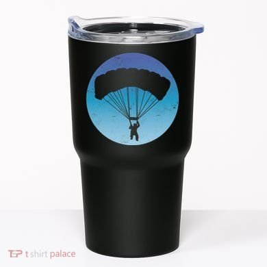 Skydiving Hobby Silhouette Tumbler