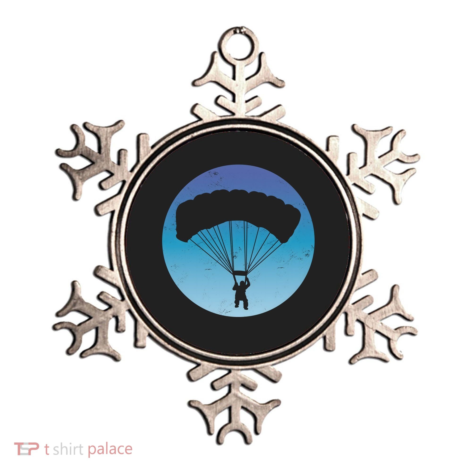 Skydiving Hobby Silhouette Ornament