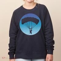 Skydiving Hobby Silhouette Women's Sweatshirt thumb 0