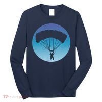 Skydiving Hobby Silhouette Long Sleeve Shirt thumb 0