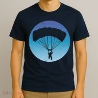 Skydiving Hobby Silhouette T-Shirt thumb 3