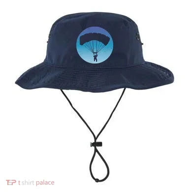 Skydiving Hobby Silhouette Bucket Hat