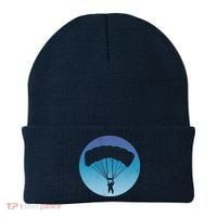 Skydiving Hobby Silhouette Beanie thumb 0