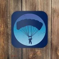 Skydiving Hobby Silhouette Coaster thumb 0