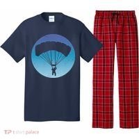 Skydiving Hobby Silhouette Pajama Set thumb 0