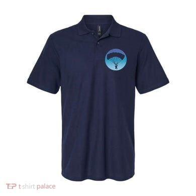 Skydiving Hobby Silhouette Polo