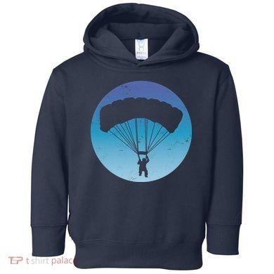 Skydiving Hobby Silhouette Toddler Hoodie