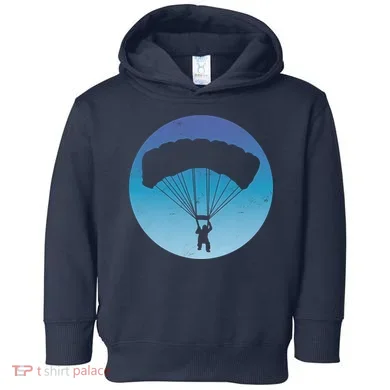 Skydiving Hobby Silhouette Toddler Hoodie