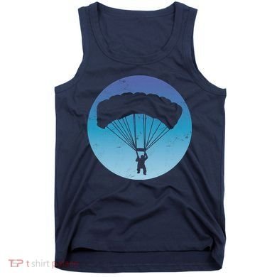 Skydiving Hobby Silhouette Tank Top