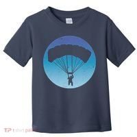 Skydiving Hobby Silhouette Toddler T-Shirt thumb 0