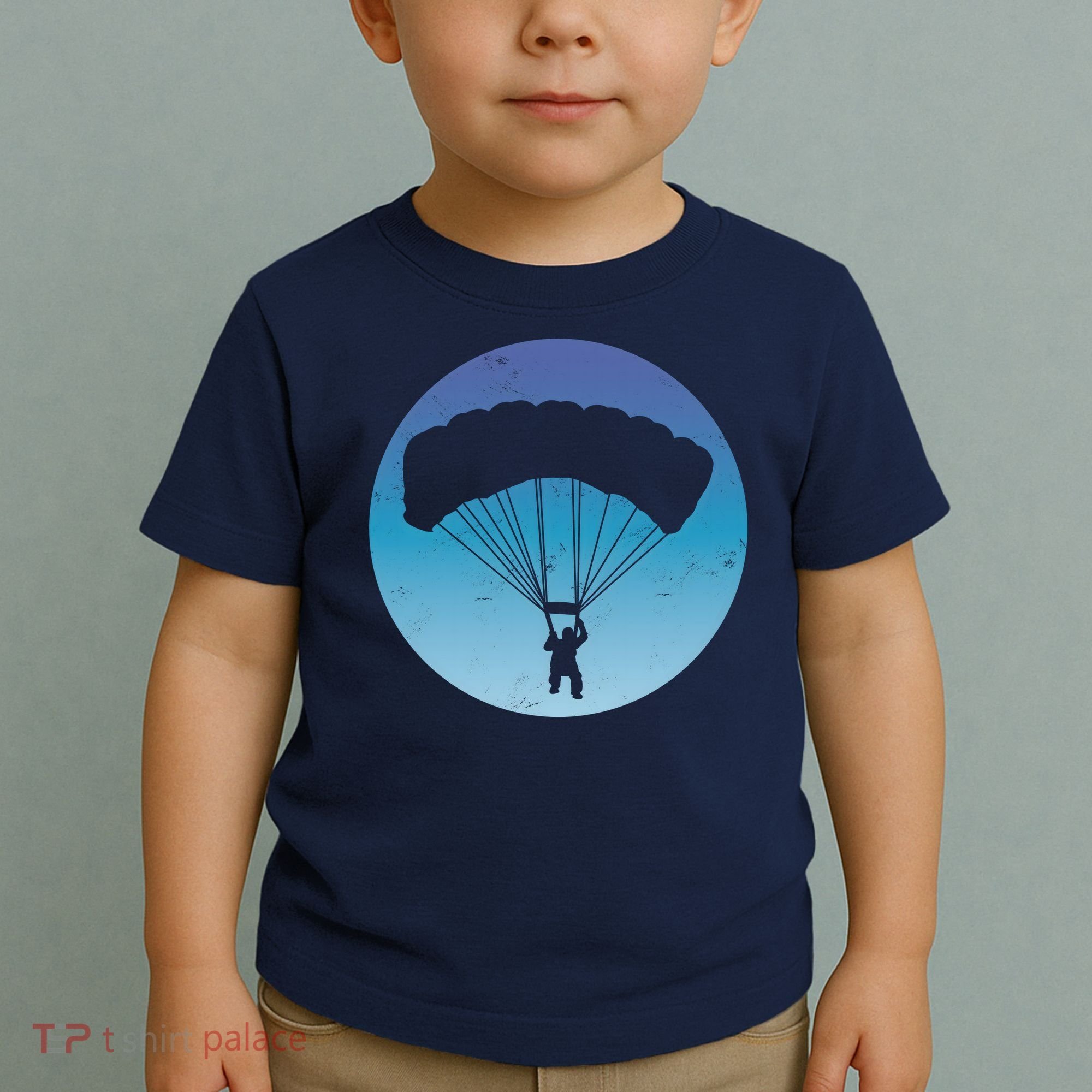 Skydiving Hobby Silhouette Toddler T-Shirt
