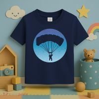 Skydiving Hobby Silhouette Toddler T-Shirt thumb 3