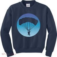 Skydiving Hobby Silhouette Kids Sweatshirt thumb 0