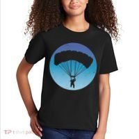 Skydiving Hobby Silhouette Kids T-Shirt thumb 2