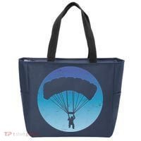 Skydiving Hobby Silhouette Tote Bag thumb 0