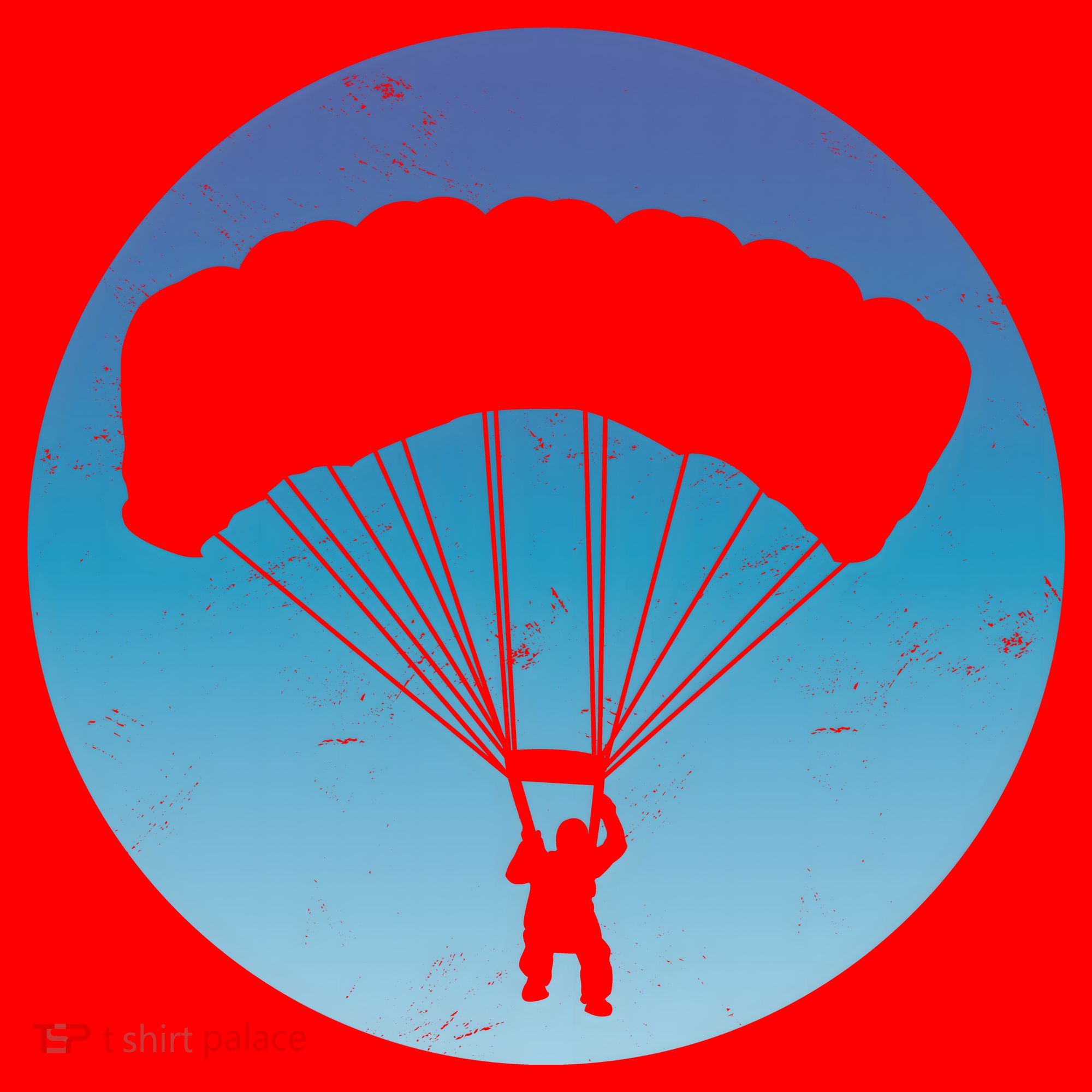 Skydiving Hobby Silhouette Santa Hat