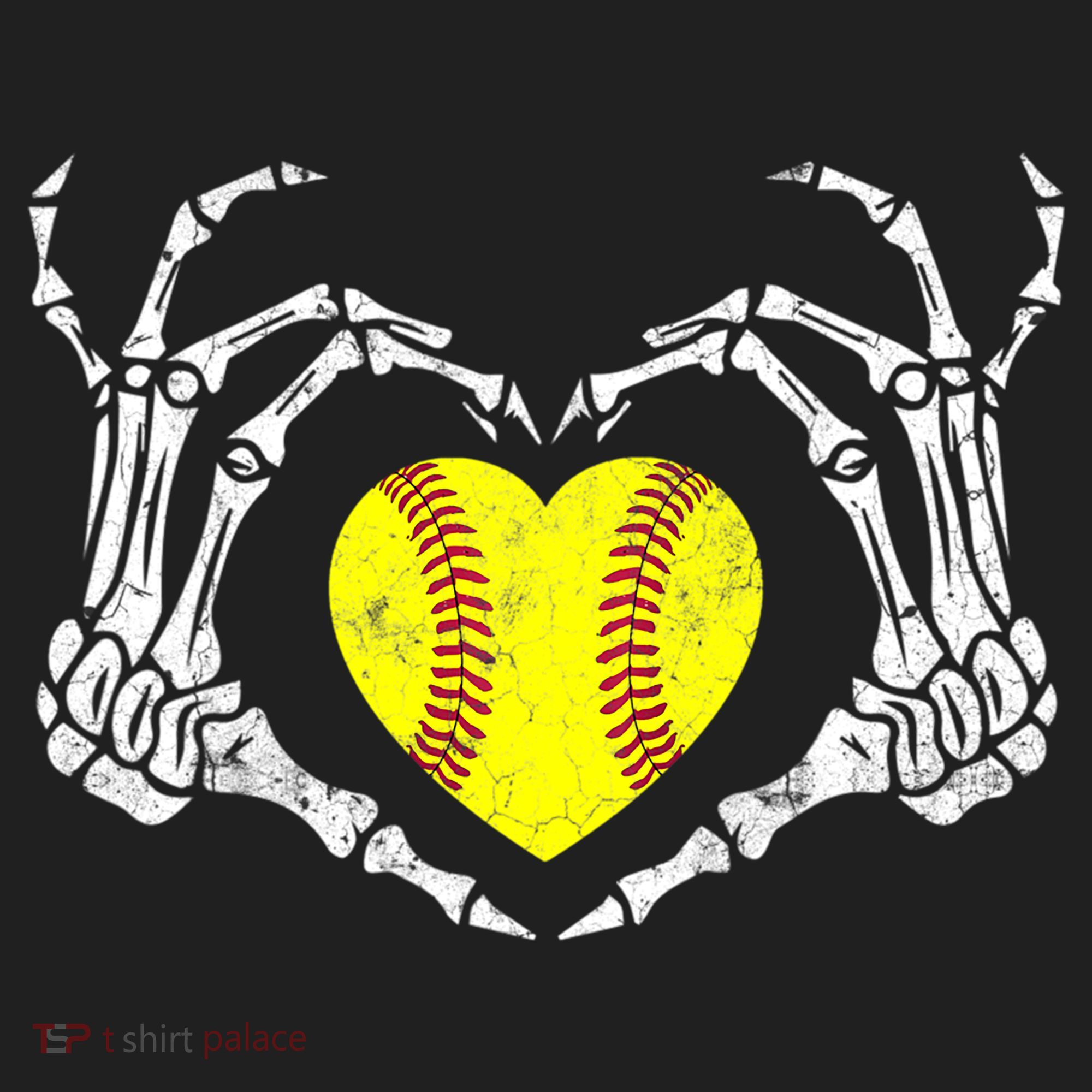 Softball Heart Skeleton Hand Halloween Costume Great Gift Beanie
