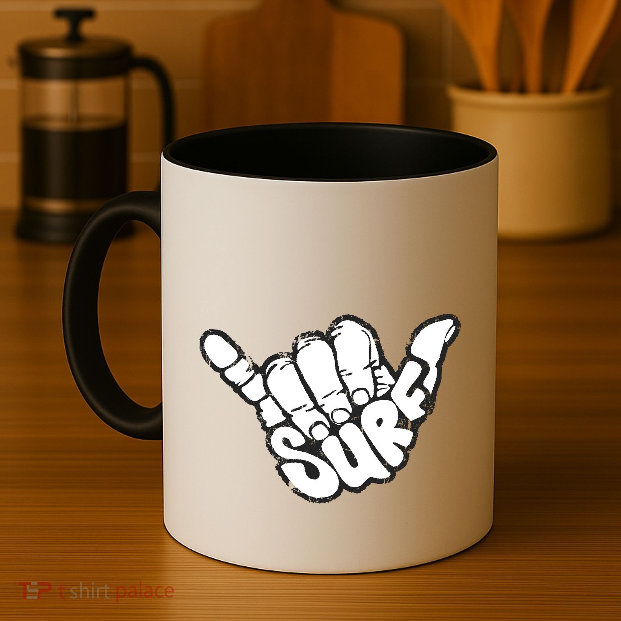 Surfing Hand Coffee Mug