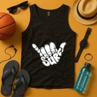 Surfing Hand Tank Top thumb 4