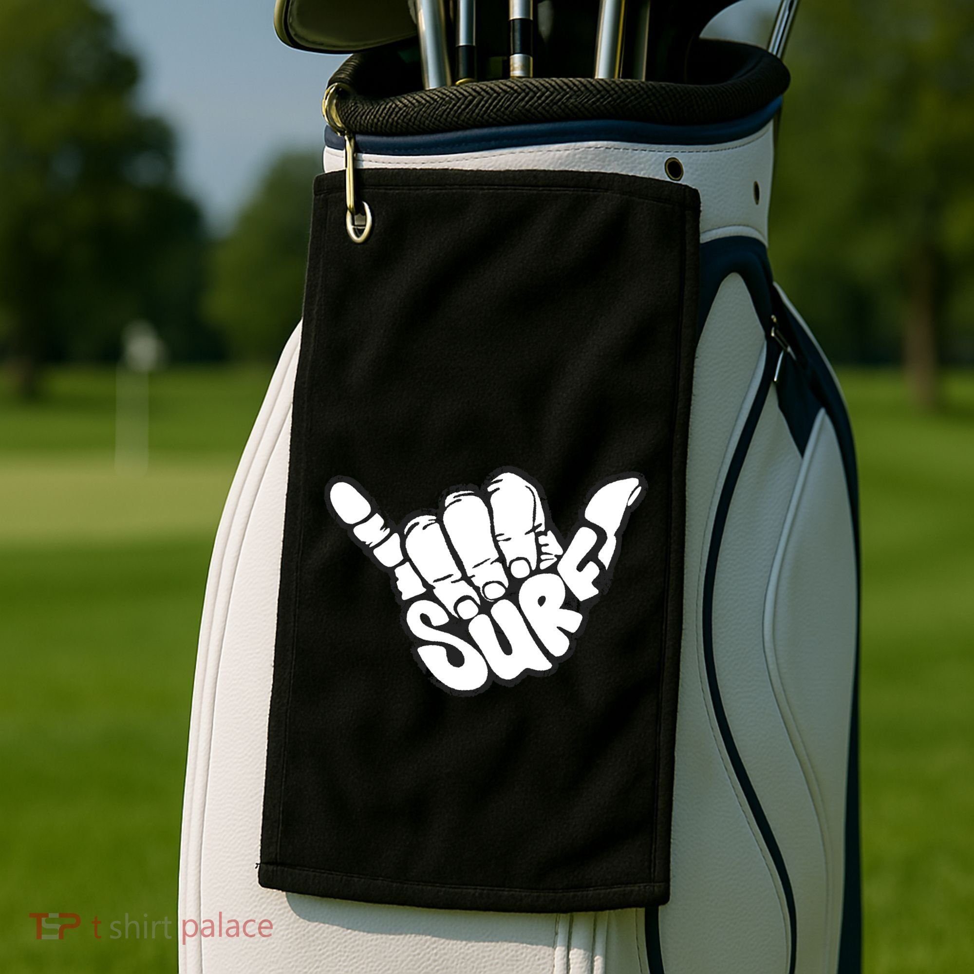 Surfing Hand Golf Towel