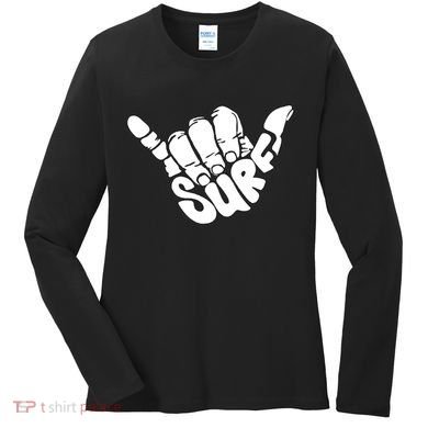 Surfing Hand Women's Long Sleeve Shirt