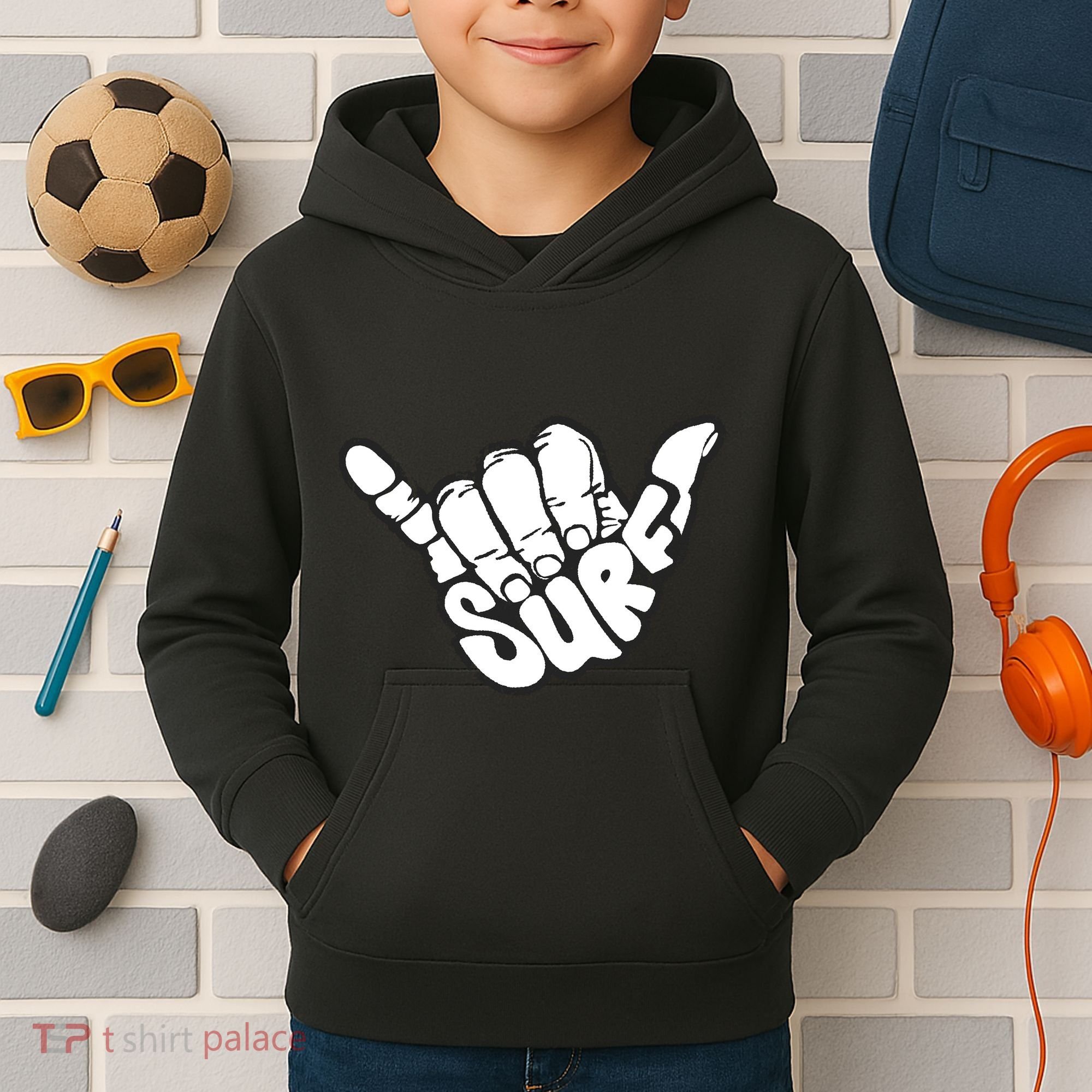 Surfing Hand Kids Hoodie