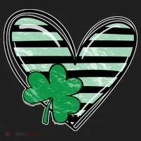 Shamrock Heart St Patrick Day Cute Women's Sweatshirt thumb 2