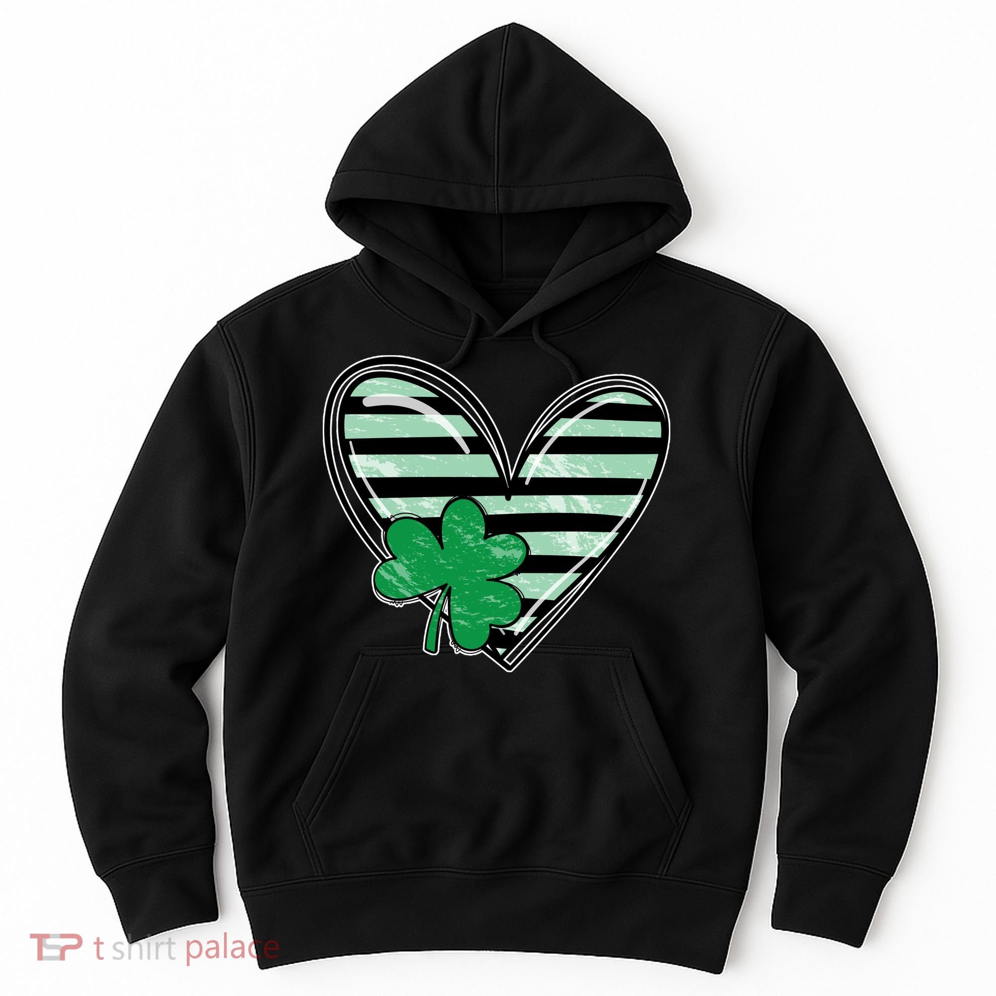 Shamrock Heart St Patrick Day Cute Hoodie