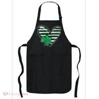 Shamrock Heart St Patrick Day Cute Apron thumb 0