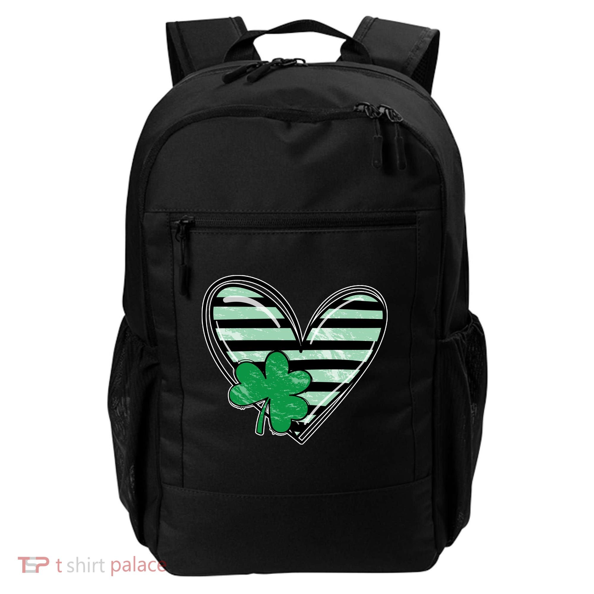 Shamrock Heart St Patrick Day Cute Backpack