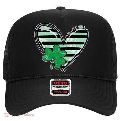 Shamrock Heart St Patrick Day Cute Hat