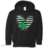 Shamrock Heart St Patrick Day Cute Toddler Hoodie thumb 0
