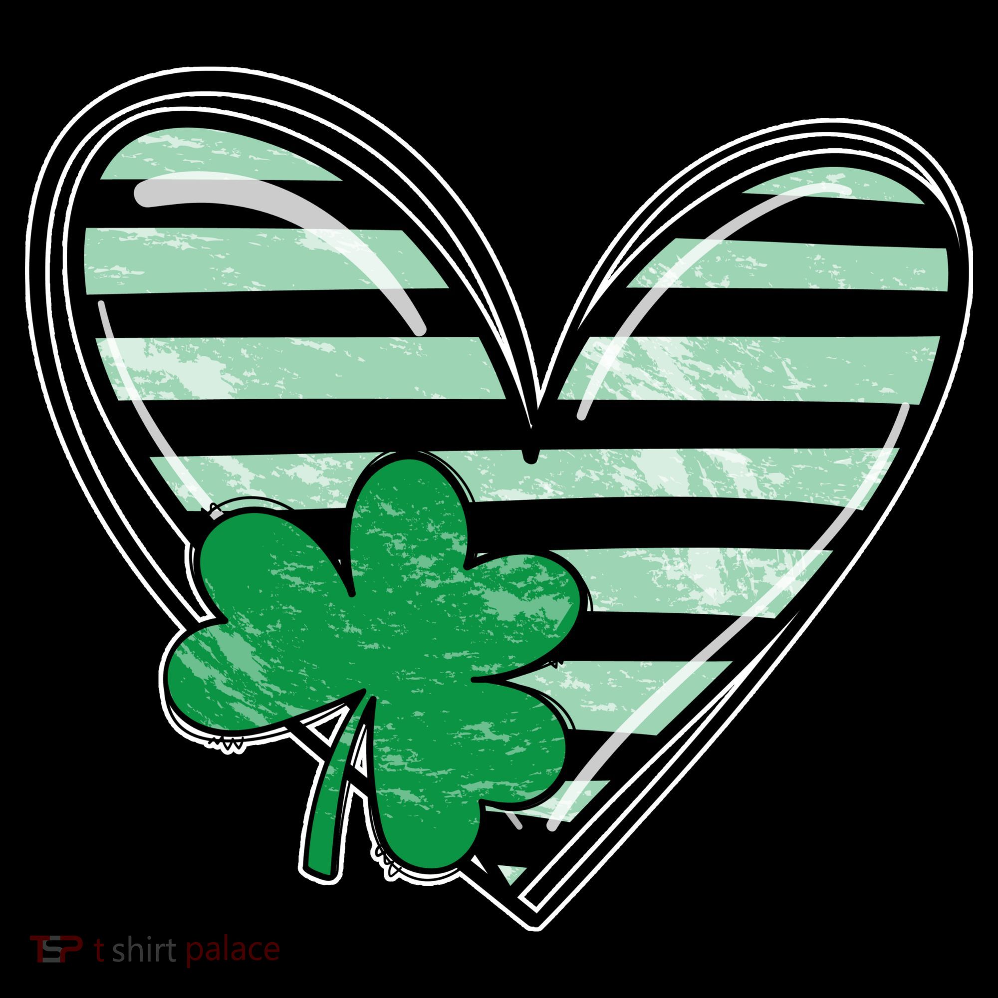 Shamrock Heart St Patrick Day Cute Kids Sweatshirt