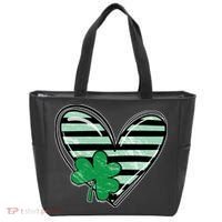 Shamrock Heart St Patrick Day Cute Tote Bag thumb 0