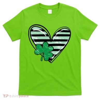 Shamrock Heart St Patrick Day Cute T-Shirt