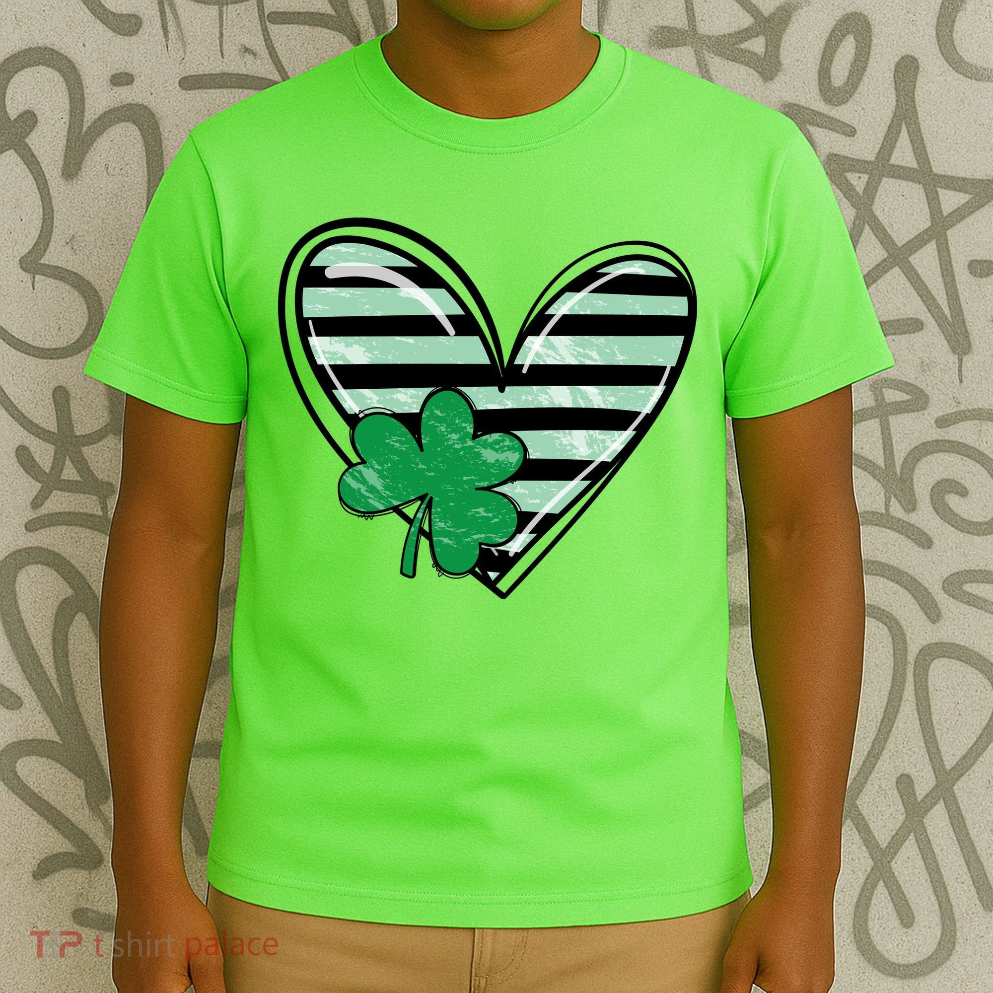 Shamrock Heart St Patrick Day Cute T-Shirt
