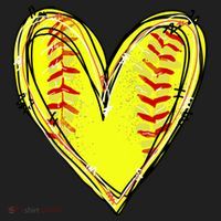 Softball Heart Softball Game Day Softball Mom Lovers Gift Beanie thumb 2