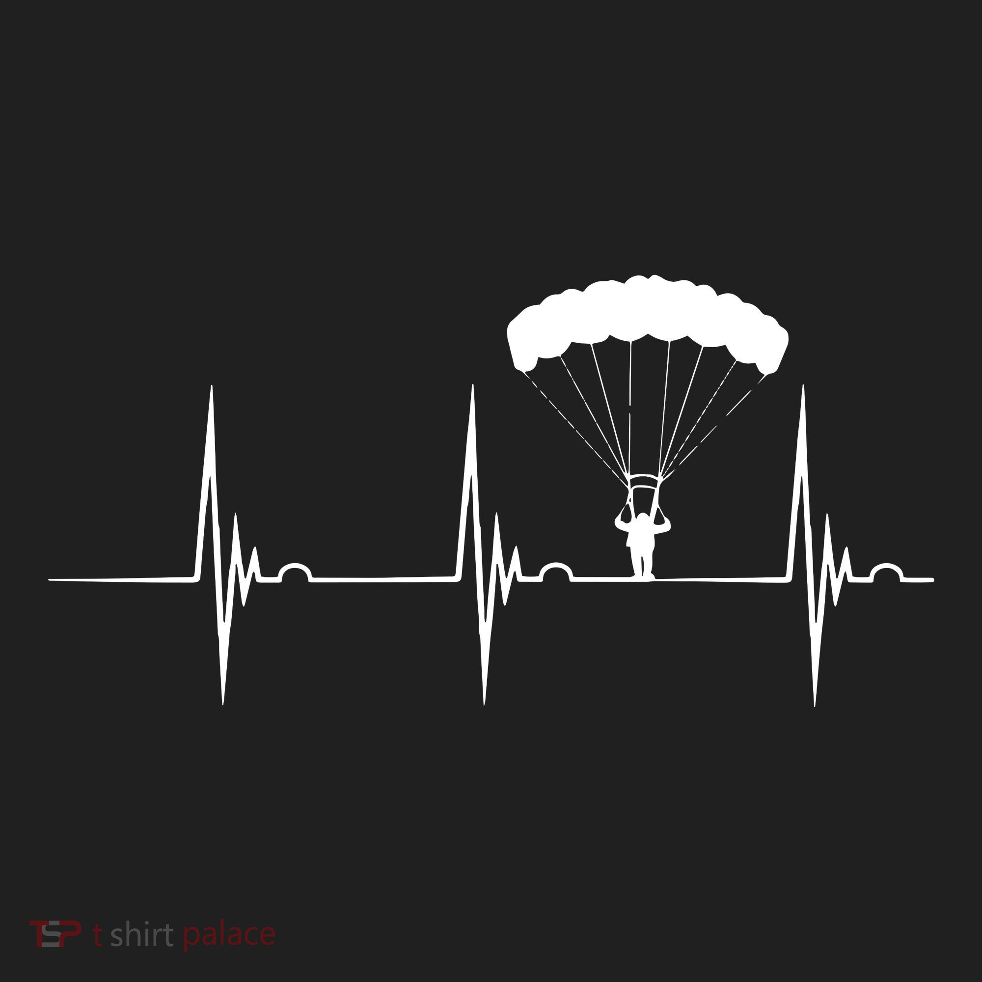 Skydiving Heartbeat Skydiver Skydive EKG Pulse Jump Tumbler