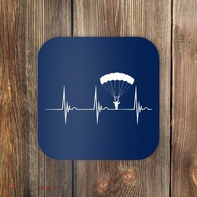 Skydiving Heartbeat Skydiver Skydive EKG Pulse Jump Coaster