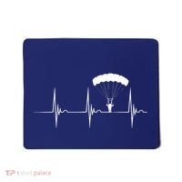 Skydiving Heartbeat Skydiver Skydive EKG Pulse Jump Mousepad thumb 0