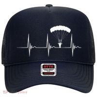 Skydiving Heartbeat Skydiver Skydive EKG Pulse Jump Hat thumb 0