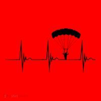 Skydiving Heartbeat Skydiver Skydive EKG Pulse Jump Santa Hat thumb 1
